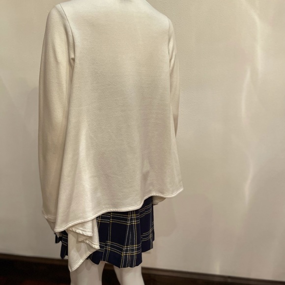 SOLD 👜 BOBEAU Poncho Style Sweater, Cream - Picture 5 of 8